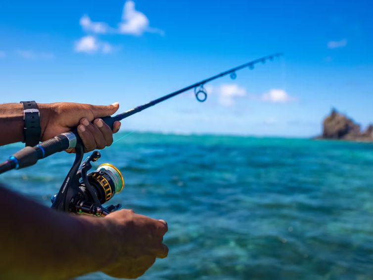 Fishing at Riviere Banane