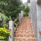 Stairs to reach the studio of La Vanille accommodation Rodrigues Island
