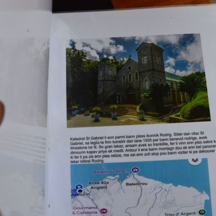 A book of activities made by Gravier Holidays