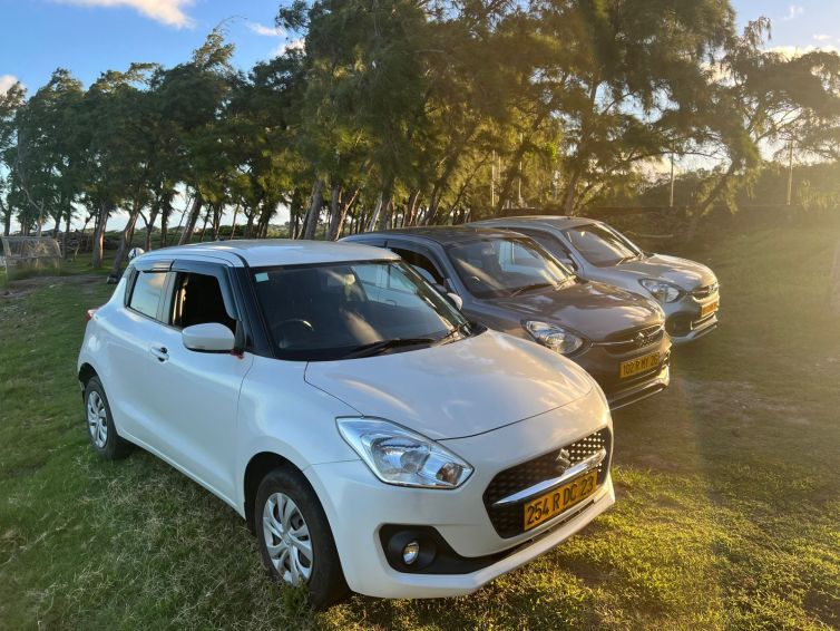 Car Rental in Rodrigues Island by Lion Transport Services Ltd in a beach setting