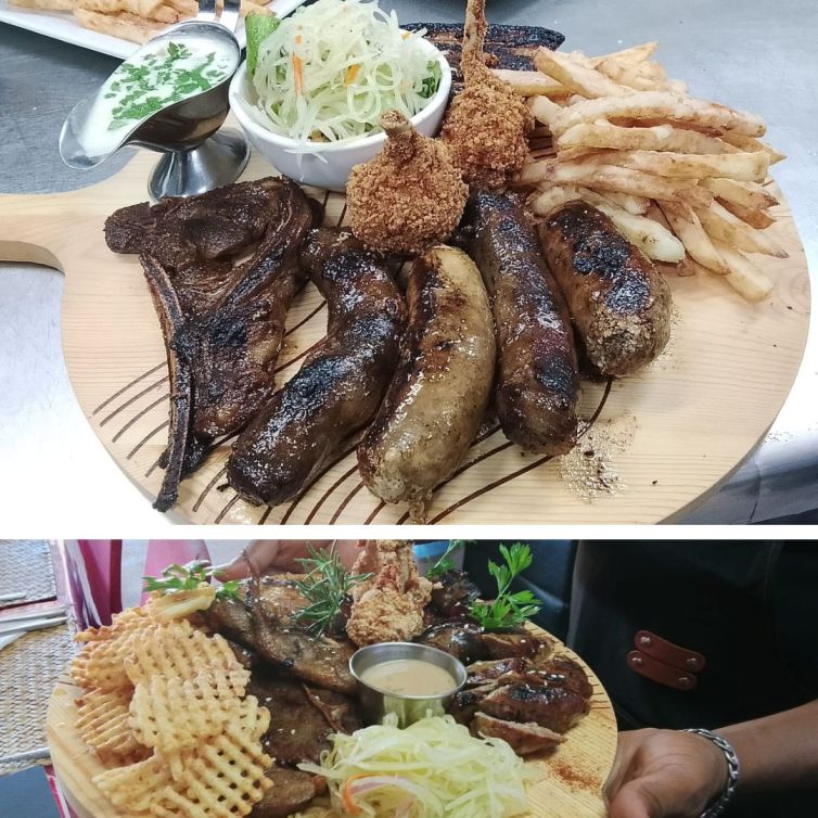 meat platter served at La Terasse Verte